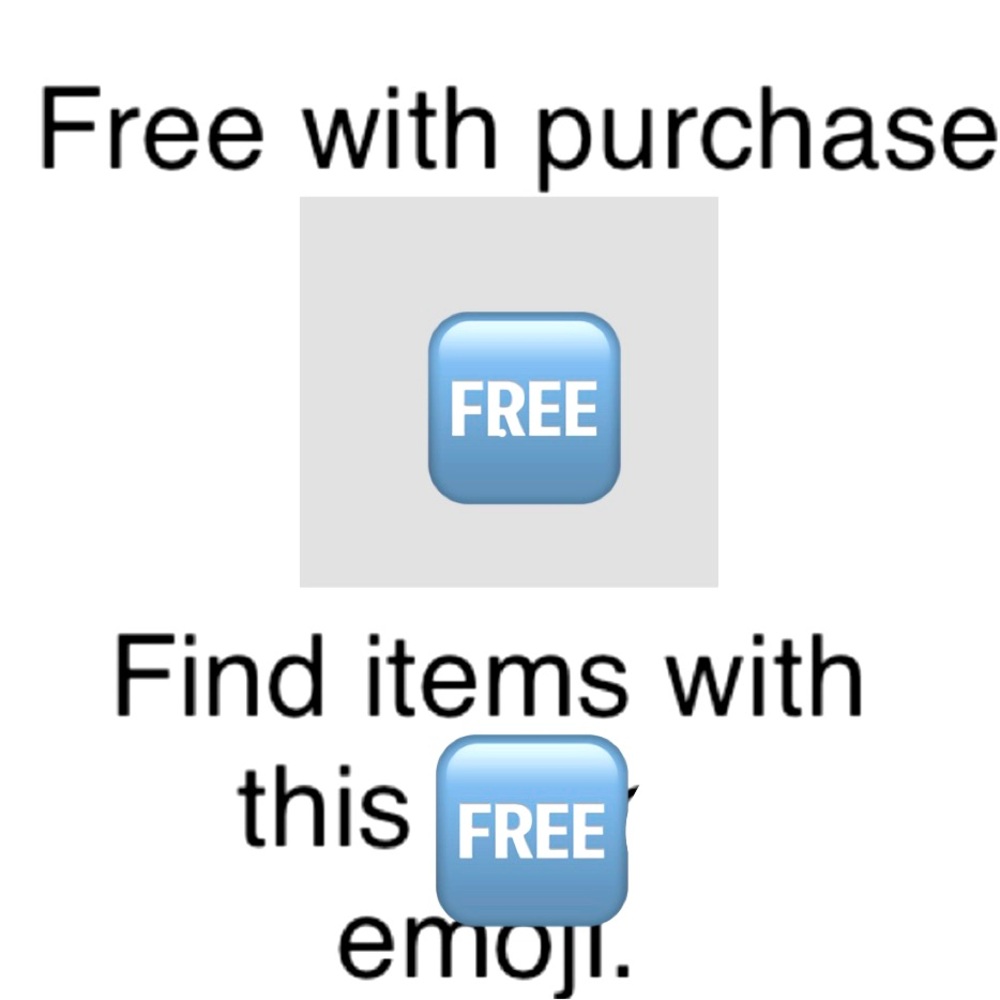 🆓Items free with purchase*